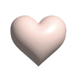 light pink heart icon